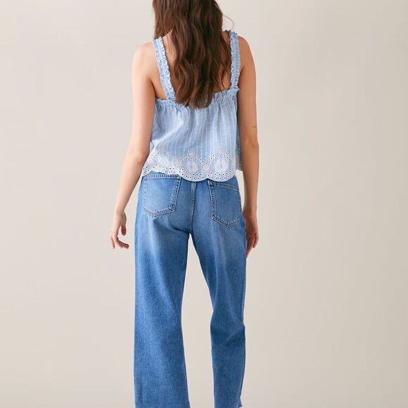 ✨ ZARA STRIPED RUFFLED TOP✨ - Picture 6 of 10